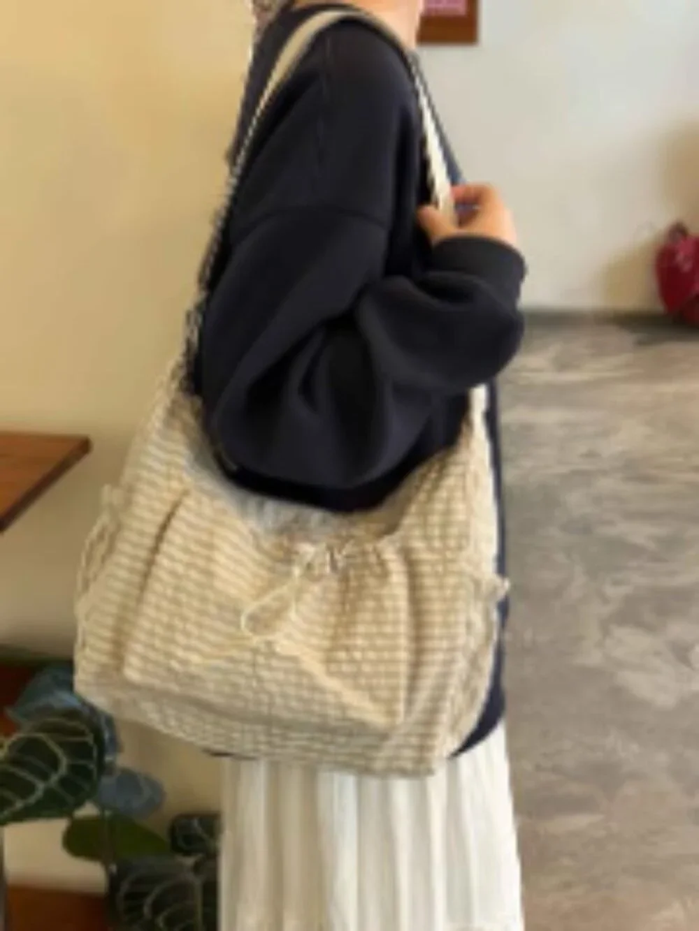 N/A plaid crossbody